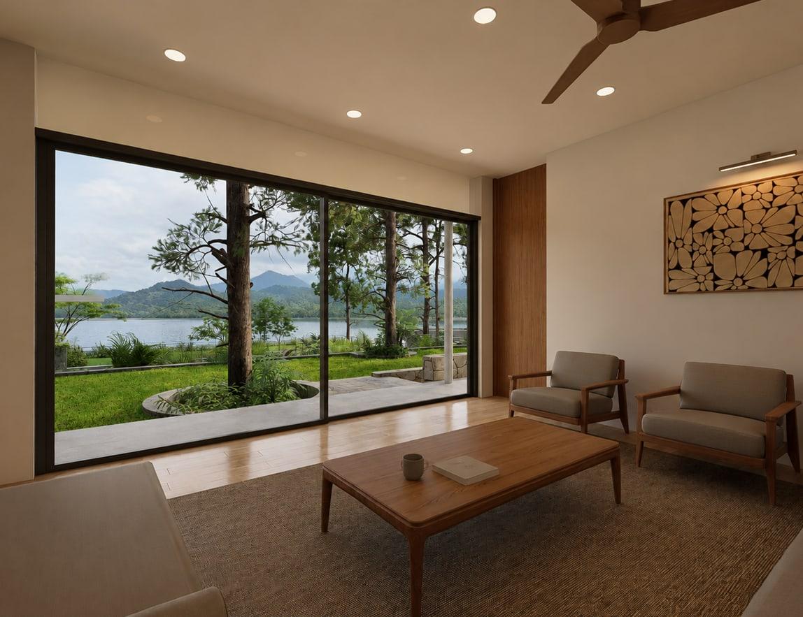 Floor-to-ceiling glazing